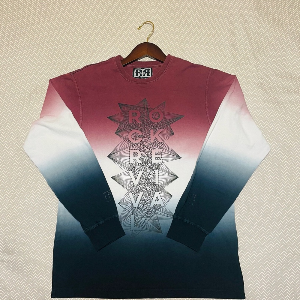 Rock Revival Red and Blue Long Sleeve Tee